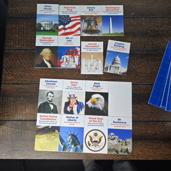 Bingo Fractions And American Symbols Games - Picture 2 of 5